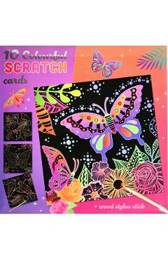 Planse colorate de razuit: Fluturi