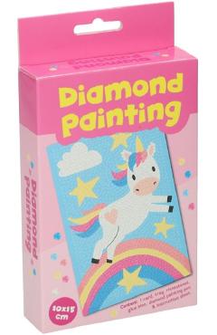 Pictura cu diamante. Unicorn