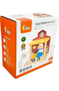 Statie de tren cu sunete