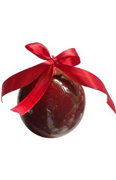 Lumanare: Glob de Craciun. Visiniu