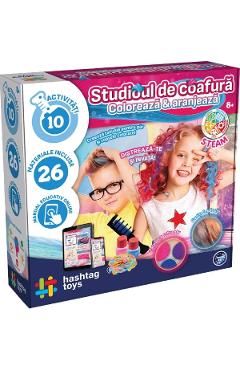 Set studio de coafura: Coloreaza si aranjeaza. Kit STEAM