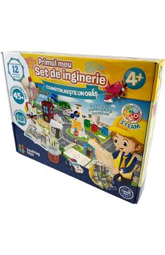 Primul meu set de inginerie: Construieste un oras. Kit STEAM