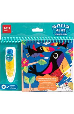 Carte de colorat Aqua Fun Magic Pen: Tucano - - Carte de colorat Aqua Fun Magic Pen: Tucano - -