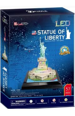Puzzle 3D LED: Statuia Libertatii
