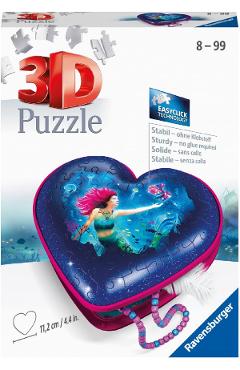Puzzle 3D: Cutie inima. Sirena
