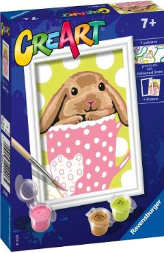 Pictura pe numere: Iepuras in cana