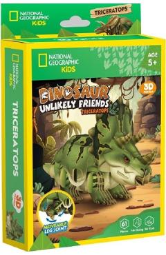 Puzzle 3D. Triceratops