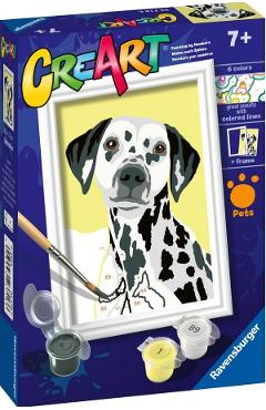Pictura pe numere: Caine dalmatian