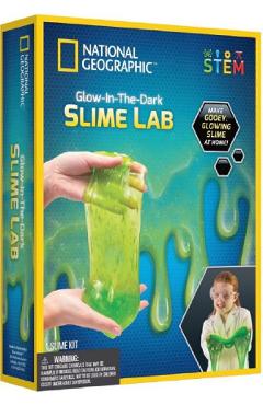 Laboratorul de slime fosforescent. Kit educativ STEM