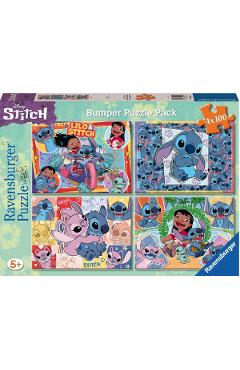 Puzzle 4x100 piese. Disney Stitch