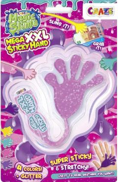 Mana lipicioasa. Slime roz cu sclipici