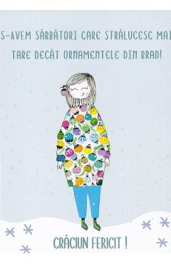Carte postala: Craciun fericit! Globuri