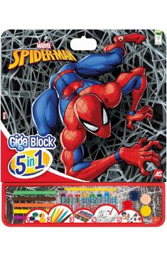 Set pentru desen. Giga block. Spider-Man 5 in 1