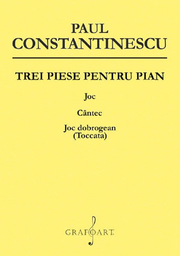 Trei piese pentru pian. Joc, cântec, joc dobrogean (Toccata