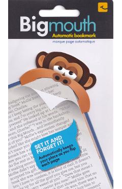 Semn de carte colt pagina: Maimuta. Big mouth monkey