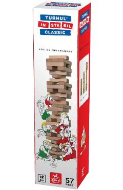 Turnul instabil clasic. Piese din lemn