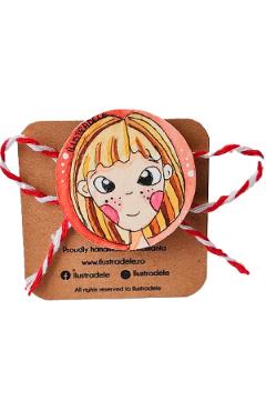 Brosa martisor pictata: Pistruiata