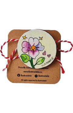 Brosa martisor pictata: Pansela