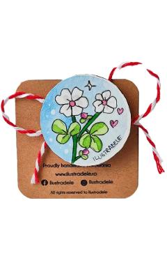 Brosa martisor pictata: Primavara 1