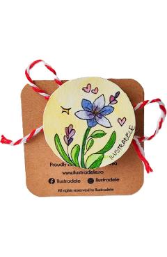 Brosa martisor pictata: Primavara 2