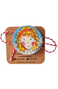 Brosa martisor pictata: Cretofolina