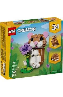 Lego Creator 3 in 1: Hamster adorabil cu o floare