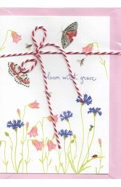 Felicitare martisor: Bloom with grace. Mai Colorat