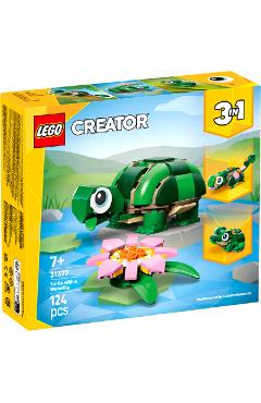 Lego Creator 3 in 1: Broasca testoasa cu o floare de nufar
