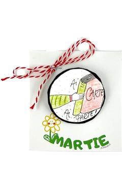 Brosa martisor mare: Ai carte, ai parte!