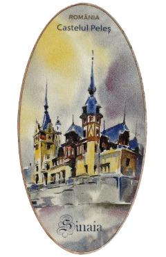 Magnet oval: Castelul Peles Nr.7. Bobei Art