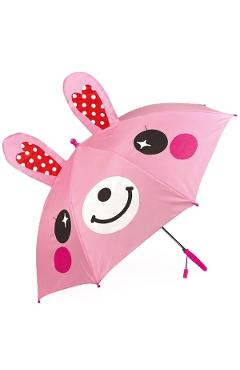 Umbrela roz cu deschidere automata si fluier