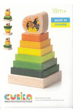 Jucarie din lemn: Piramida 2