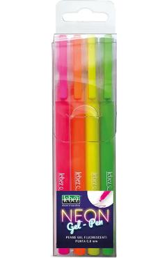 Set 4 pixuri cu gel Neon