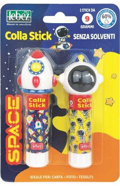 Set lipici solid Space: Cosmonaut si racheta