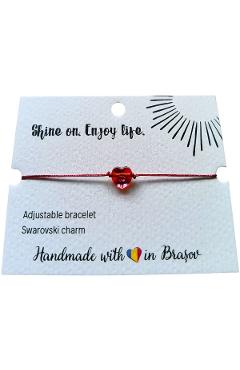 Bratara: Inima. Swarovski