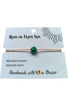 Bratara: Trifoi. Swarovski