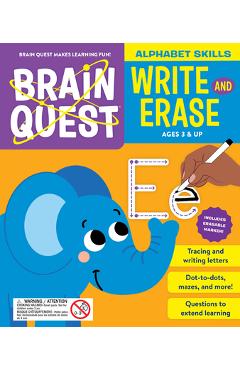 Brain Quest Write and Erase: Alphabet Skills -