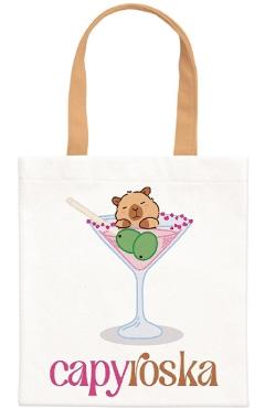Sacosa textila canvas: Becappy. Capyroska