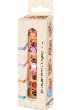 Set 4 mini evidentiatoare Capybara