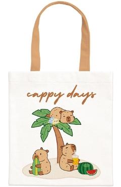 Sacosa textila canvas: BeCappy. Cappy Days