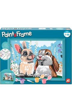 Picteaza si inrameaza: Iepurasii draguti