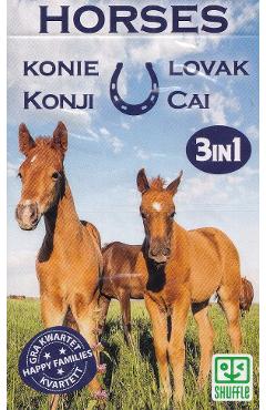 Joc de carti 3 in 1: Horses