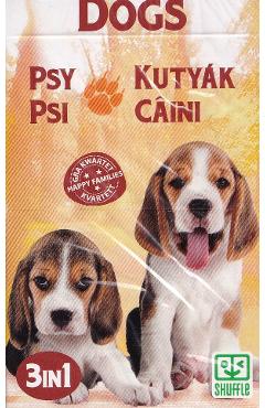 Joc de carti 3 in 1: Dogs