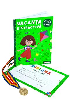Pachet: Vacanta distractiva + Diploma + Medalie - Clasa 3 - Corina Istrate, Dora Macean, Manuela Koszorus