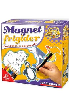 Joc magnetic: Coloreaza si decupeaza. Magnet frigider