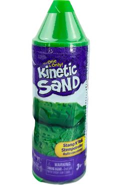 Kinetic Sand: Creion verde cu stampila