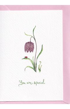 Felicitare: You are special. Lalea pestrita. Mai Colorat