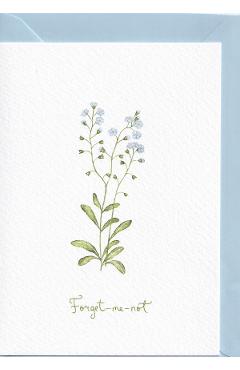 Felicitare: Forget me not. Floare de nu ma uita. Mai Colorat