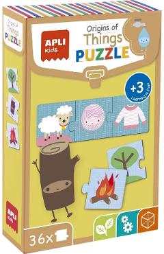 originea produselor - trio puzzle