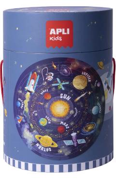 sistemul solar - puzzle circular 48 piese